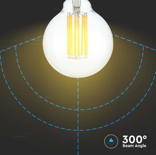 LED Žárovka FILAMENT G95 E27/6W/230V 3000K