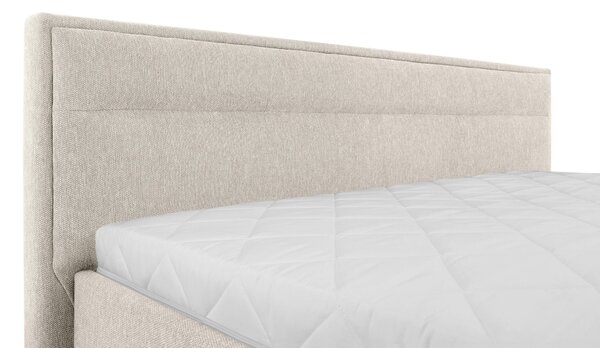 ČALOUNĚNÁ POSTEL, 140/200 cm, přírodní barvy MID.YOU - Postele s úložným prostorem, Online Only