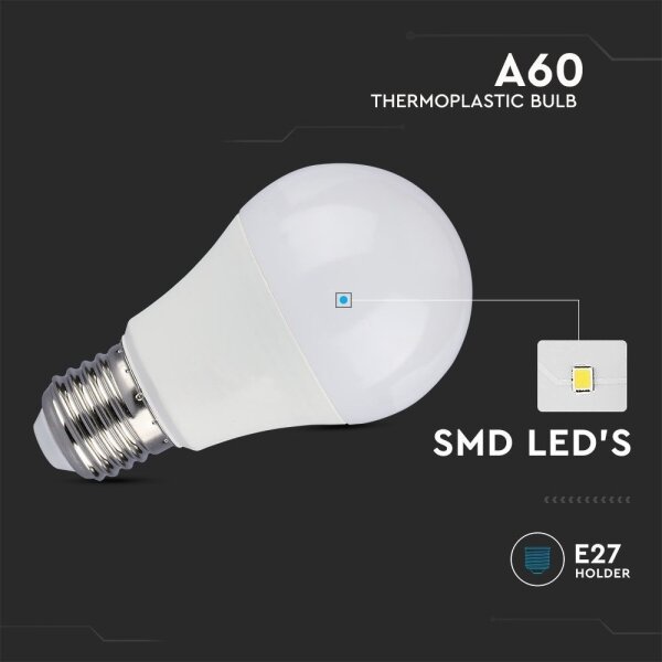 LED Žárovka SAMSUNG CHIP A60 E27/8,5W/230V 3000K