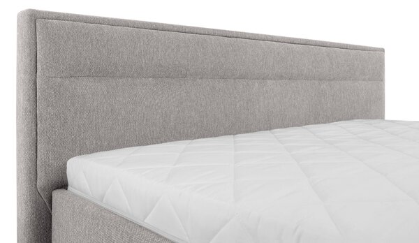 ČALOUNĚNÁ POSTEL, 140/200 cm, světle šedá Livetastic - Postele s úložným prostorem, Online Only