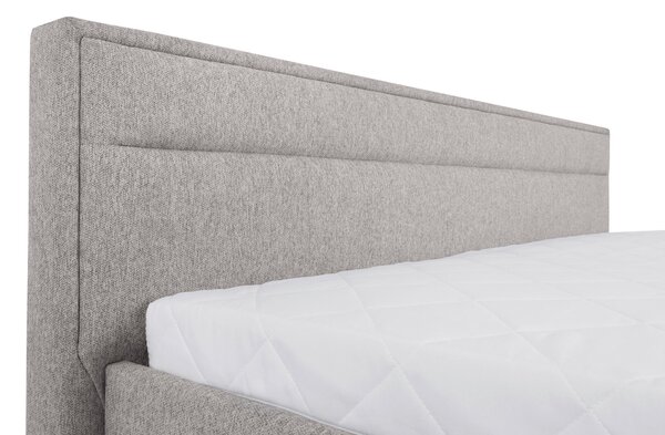 ČALOUNĚNÁ POSTEL, 160/200 cm, světle šedá Livetastic - Postele s úložným prostorem, Online Only