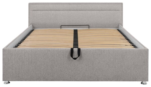 ČALOUNĚNÁ POSTEL, 160/200 cm, světle šedá Livetastic - Postele s úložným prostorem, Online Only