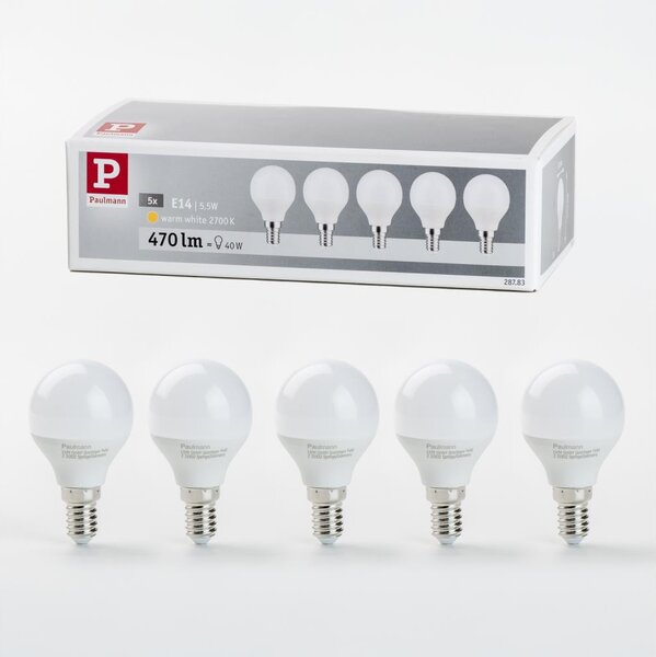 SADA 5x LED Žárovka E14/5,5W/230V 2700K - Paulmann 28783