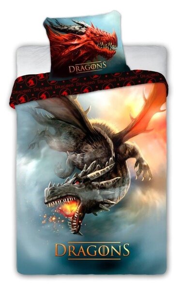 FARO povlečení Dragons 140 x 200 + 70 x 90 cm
