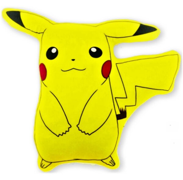 Tvarovaný polštářek Pokémon Pikachu - 28 x 30 cm