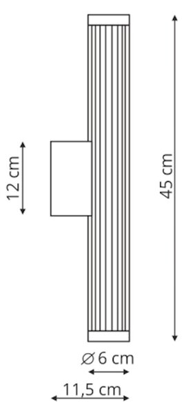 Light Prestige Vena nástěnné svítidlo 1x8 W bílá LP-1010/1W-45 WH