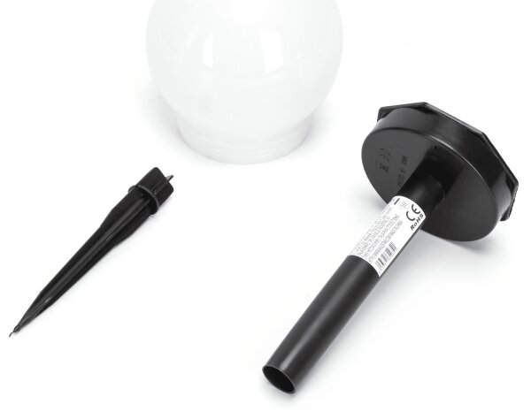 Aigostar - LED Solární lampa LED/0,006W/1,2V 33cm černá 6500K IP44