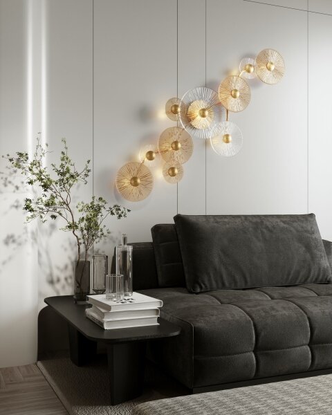 MAXLIGHT W0354 - LED Nástěnné svítidlo ALLURE 10xLED/4,3W/230V zlatá