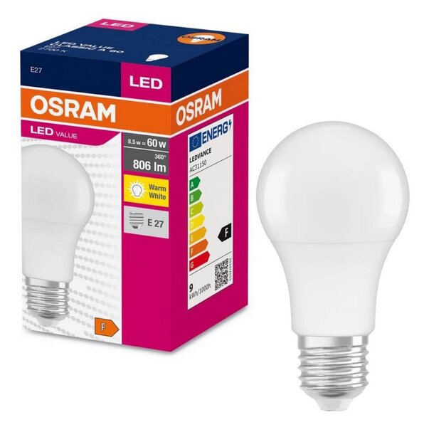 LED Žárovka A60 E27/8,5W/230V 2700K - Osram