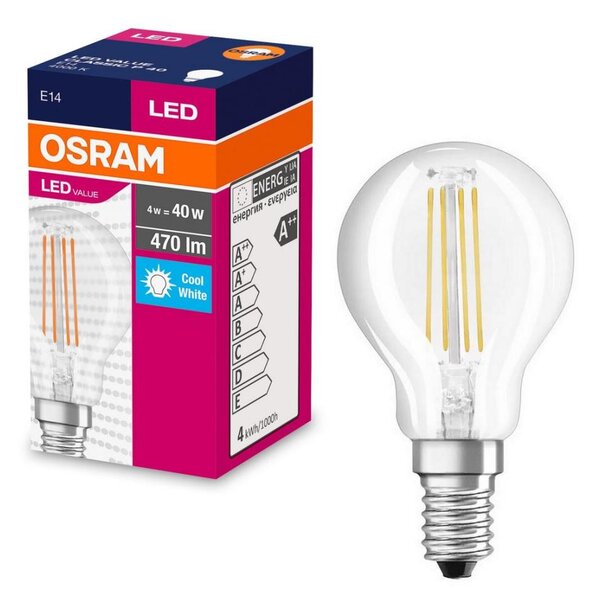 LED Žárovka FILAMENT P40 E14/4W/230V 4000K - Osram