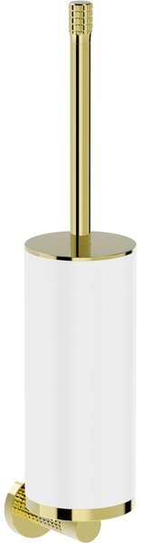 Mexen Triv, nástěnný WC kartáč, bílý/zlatý lesklý, 70A33071-50W