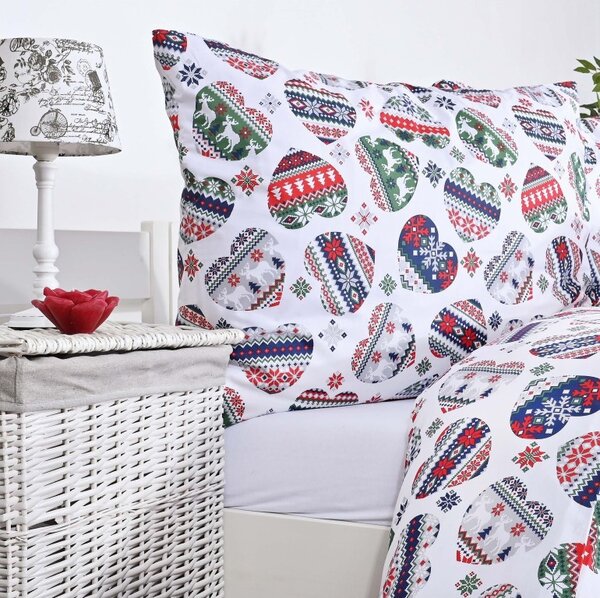 Vánoční povlečení bavlněné Cold EMI, Prodloužený set jednolůžko obsahuje 1x 140x220 + 1x 70x90