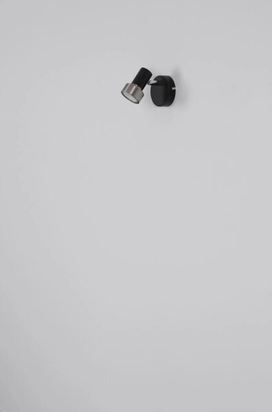 Globo 57917-1N - Nástěnné bodové svítidlo MASON 1xGU10/25W/230V černá/stříbrná