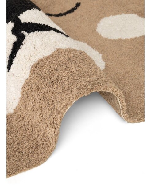 Světle hnědý pratelný/ručně tkaný bavlněný dětský koberec 93x120 cm Snuggle Bea – Hanse Home