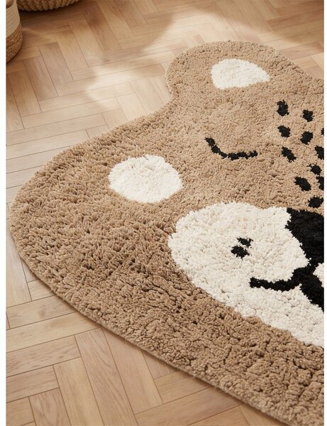 Světle hnědý pratelný/ručně tkaný bavlněný dětský koberec 93x120 cm Snuggle Bea – Hanse Home