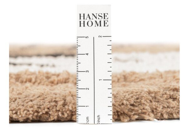Světle hnědý pratelný/ručně tkaný bavlněný dětský koberec 93x120 cm Snuggle Bea – Hanse Home