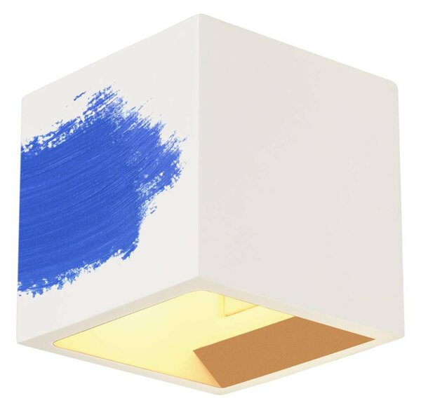 BIG WHITE SLV PLASTRA, nástěnné svítidlo, QT14, hranaté, krychle, bílá sádra, max. 42 W 148018