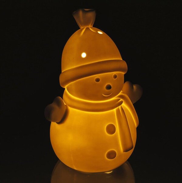 Retlux - LED Vánoční porcelánová dekorace LED/3xLR44 sněhulák