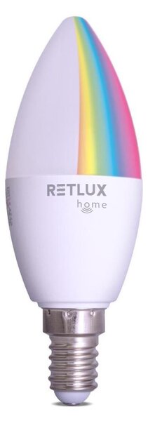 Retlux - LED RGBW Stmívatelná žárovka C37 E14/4,5W/230V 2700-6500K Wi-Fi Tuya