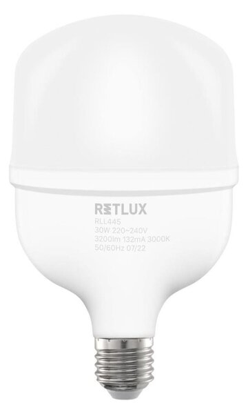 Retlux - LED Žárovka T100 E27/30W/230V 3000K