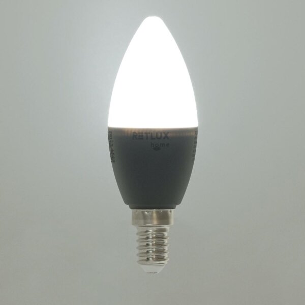 Retlux - LED RGBW Stmívatelná žárovka C37 E14/4,5W/230V 2700-6500K Wi-Fi Tuya