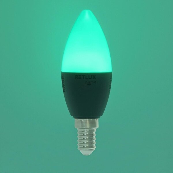 Retlux - LED RGBW Stmívatelná žárovka C37 E14/4,5W/230V 2700-6500K Wi-Fi Tuya