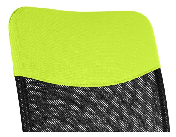 Dětská židle Neoseat TEENAGE — látka, černá / reflexní zelená