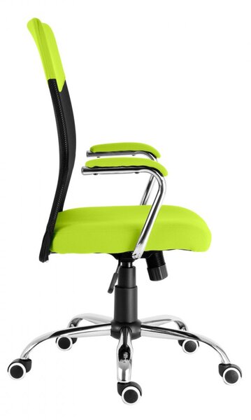 Dětská židle Neoseat TEENAGE — látka, černá / reflexní zelená