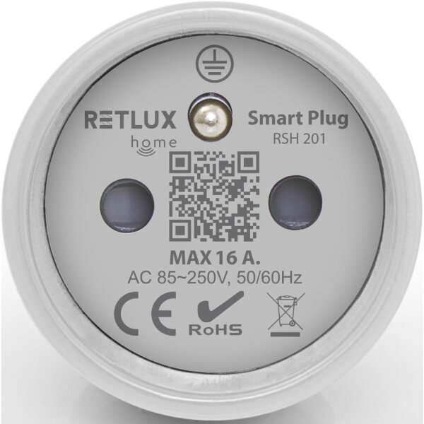Retlux - Chytrá zásuvka 3680W/230V/Typ E/16A Wi-Fi Tuya