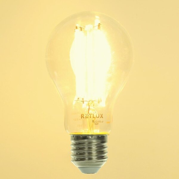 Retlux - LED Stmívatelná žárovka FILAMENT A60 E27/7W/230V 2700-6500K Wi-Fi Tuya