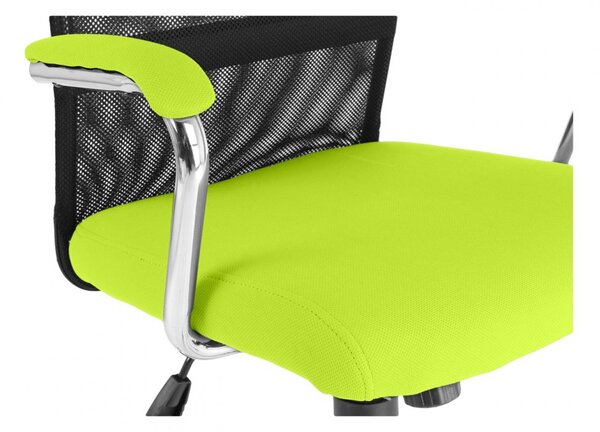 Dětská židle Neoseat TEENAGE — látka, černá / reflexní zelená