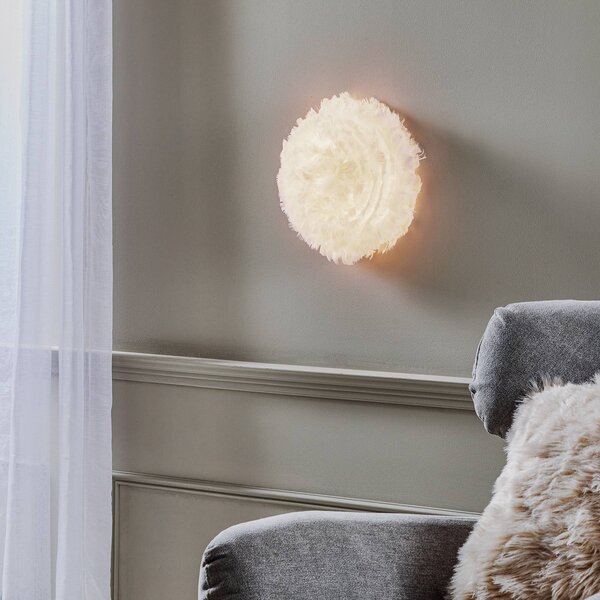 UMAGE Eos Up mini nástěnné světlo, bílé, stmívatelný, Bílá / opál, Obývací pokoj / jídelna, Design