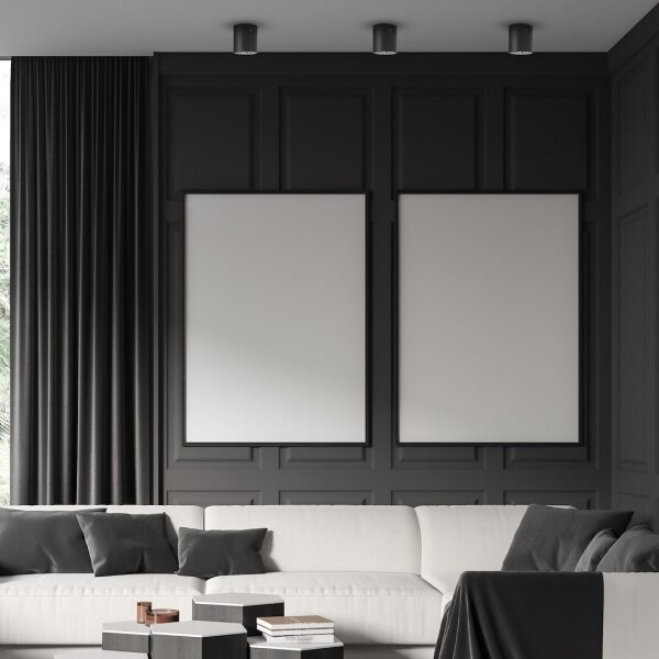 LED Bodové svítidlo GEORGE 1xE27/6W/230V pr. 11 cm černá