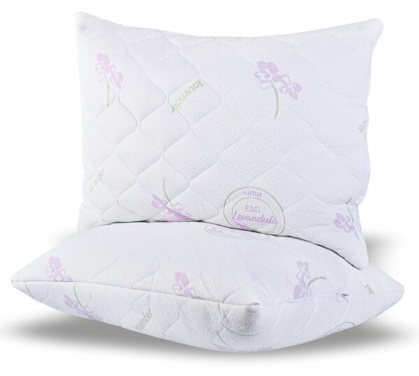 Polštář prošívaný antialergický Lavender EMI, Polštář 35x45 cm
