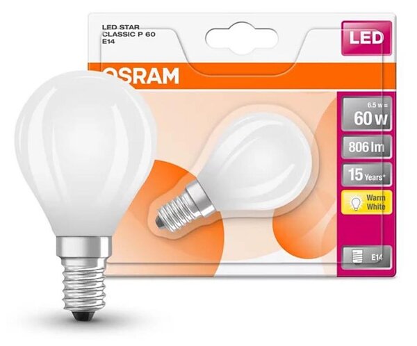 LED Žárovka STAR E14/6,5W/230V 2700K - Osram