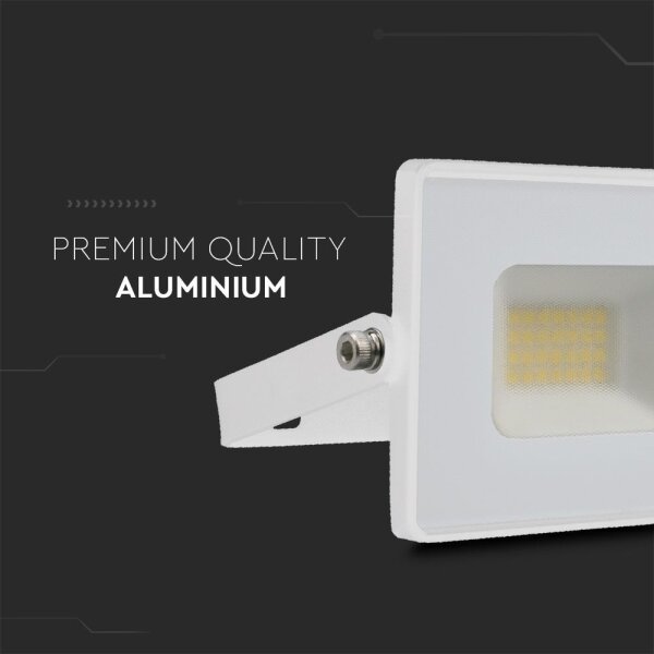 LED Reflektor LED/20W/230V 6500K IP65 bílá