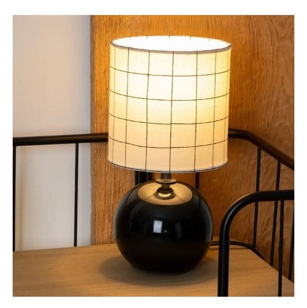 Atmosphera - Stolní lampa TIMÉO 1xE14/60W/230V černá/bílá
