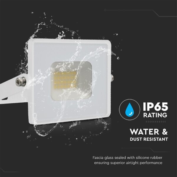 LED Reflektor LED/20W/230V 6500K IP65 bílá