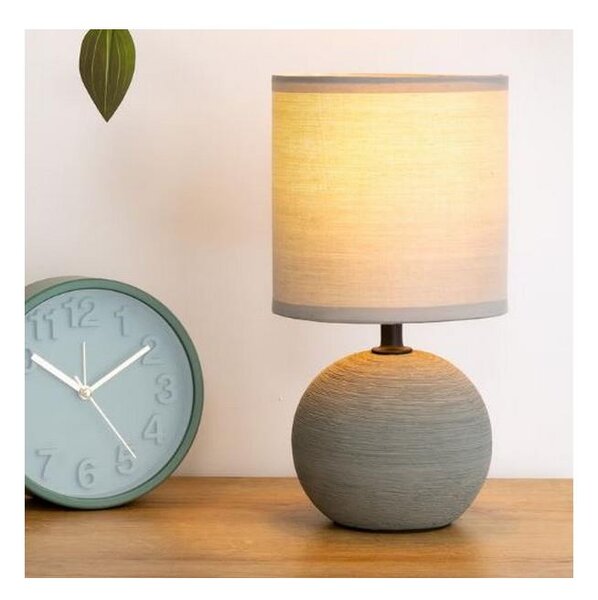 Atmosphera - Stolní lampa TIMÉO 1xE14/60W/230V šedá/bílá