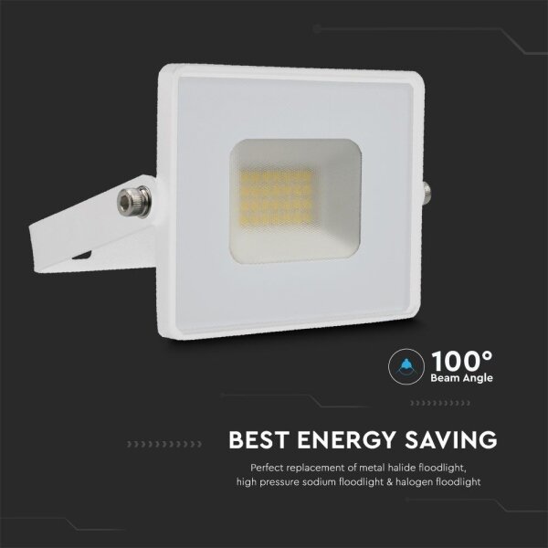 LED Reflektor LED/20W/230V 6500K IP65 bílá