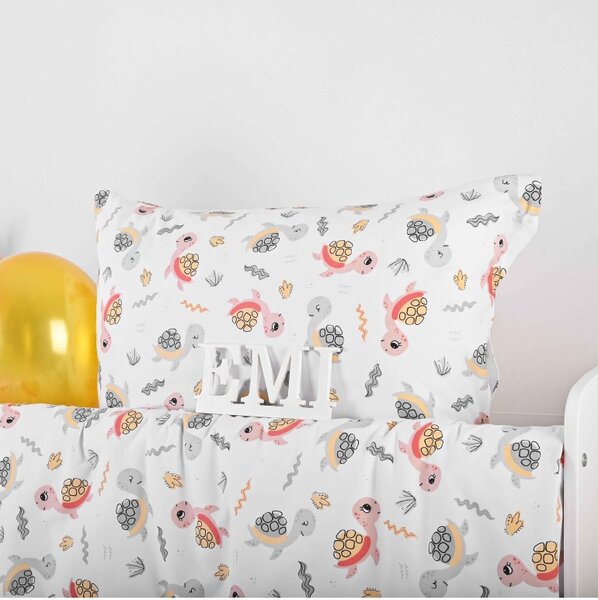 Povlečení dětské bavlněné Želvy EMI, Dětský set 90x130 + 45x65