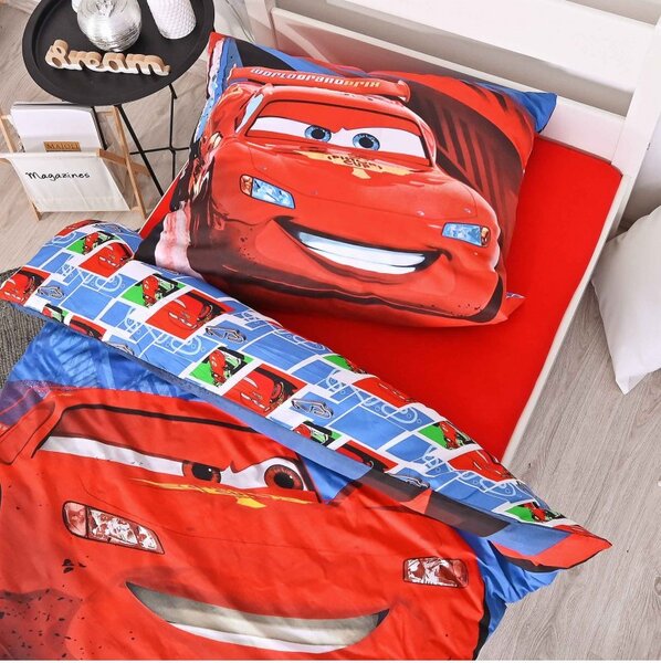 Dětské povlečení Cars 80x80 + 140x200 cm