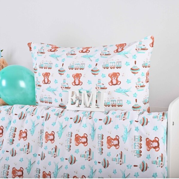Povlečení dětské Medvídek a letadlo EMI, Dětský set 90x130 + 45x65