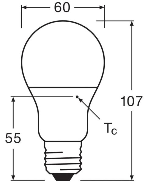 LED Žárovka VALUE A60 E27/8W/230V 4000K - Osram