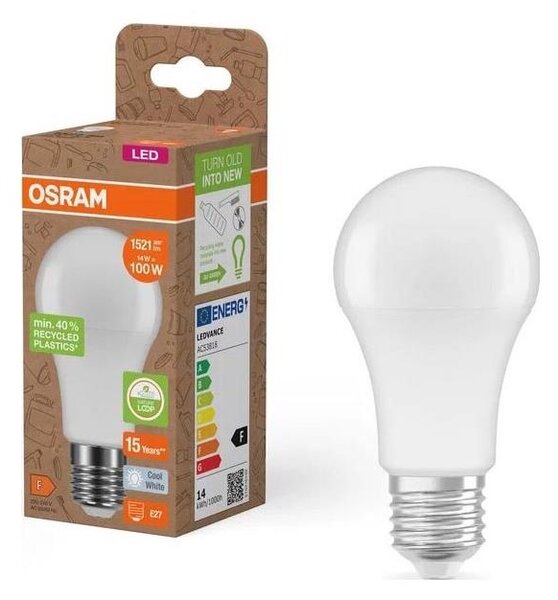 LED Žárovka z recyklovaného plastu A100 E27/14W/230V 4000K - Osram
