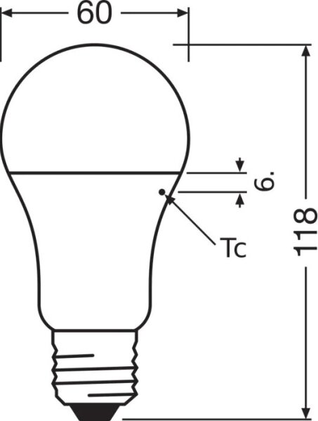 LED Žárovka VALUE A100 E27/13W/230V 4000K - Osram