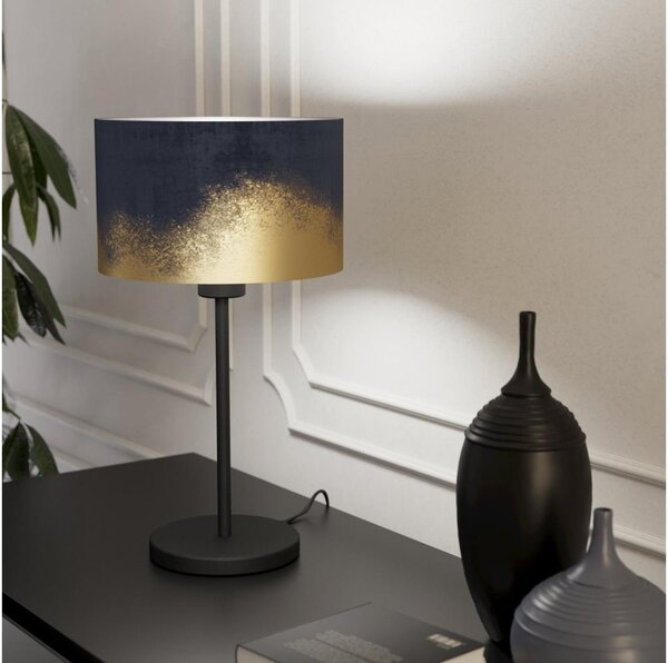 Eglo 39975 - Stolní lampa CASUARITA 1xE27/40W/230V modrá/zlatá