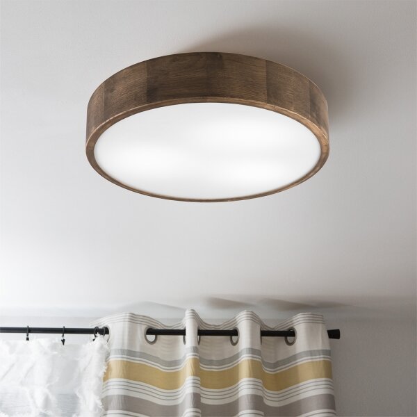 Brilagi - LED Stropní svítidlo CARVALHO 3xE27/60W/230V dub ořech pr. 47 cm