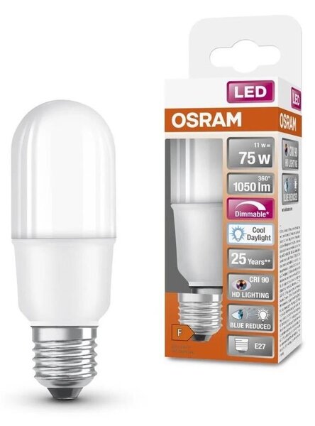 LED Stmívatelná žárovka E27/11W/230V 6500K CRI 90 - Osram