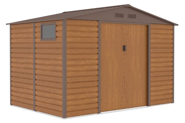Kovový domek na nářadí Malmo 2,8 x 1,9 m Store Boss hnědý